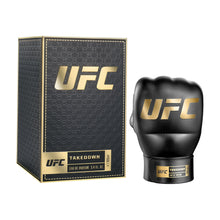 Load image into Gallery viewer, UFC Takedown - Cologne for Men - Long Lasting Marine Amber Scent - Perfume for Men with Mint Pepper Patchouli Notes in UFC Glove Bottle - 3.4 oz.
