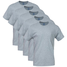 Load image into Gallery viewer, Gildan Men's Crew T-Shirts, Multipack, Style G1100, Sport Grey (5-Pack), X-Large
