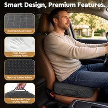 Load image into Gallery viewer, TushGuard Seat Cushion - Memory Foam Sitting Pillow for Office Chair, Car Seat, Airplane, Bleacher - Sciatica &amp; Hip &amp; Coccyx Pain Relief Desk Chair Cushion for Long Sitting Office Workers, Car Drivers
