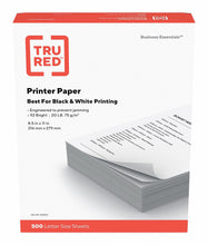 Load image into Gallery viewer, TRU RED Printer Paper, 8.5&quot; x 11&quot;, 20 lbs., White, 500 Sheets/Ream (TR56957)
