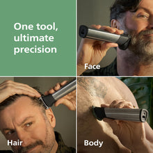 Load image into Gallery viewer, Norelco Philips All-in-One 9000 Series 25-Piece Trimmer - Electric Shaver and Clipper for Face, Beard, Head &amp; Body, Self-Sharpening Full Metal Blades, 27 Length Settings (0.5-20 mm), MG9580/40
