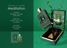 Load image into Gallery viewer, ANFAR LONDON Rituals of Anfar MEDITATION Perfume Unisex Extrait de Parfum, 3.4 fl oz, Pink Pepper, Tuberose, Amber,FOR MEN &amp; WOMEN,100ML
