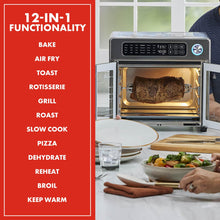 Load image into Gallery viewer, Emeril Lagasse Extra Large French Door Air Fryer Toaster Oven Combo, 24 Cooking Functions and Digital Controls, 7 Accessories Included, Stainless Steel Finish, 26QT Capacity
