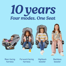 Load image into Gallery viewer, Graco 4Ever DLX 4-in-1 Car Seat, Charlie| Infant to Toddler Car Seat, with 10 Years of Use | Rear-Facing, Forward-Facing and Booster Modes | Safe, Comfortable and Convenient

