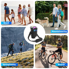 Load image into Gallery viewer, for Stanley Iceflow Flip Straw Tumbler 30 oz, Water Bottle Cup Holder Cover Carrier Sling Bag with Strap, Pouch Pocket for Phone / Accessories, add Handle for Stanley Flip Straw, Neoprene (Black)
