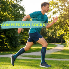 Load image into Gallery viewer, Iseasoo Copper Compression Socks 15-20 mmHg for Men &amp; Women 8 Pairs – Circulation Support for Nurses, Travel, Running, Hiking, Soccer（L/XL）
