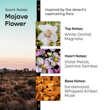 Load image into Gallery viewer, Mojave Flower Eau de Parfum for Women, Notes of Magnolia, Sandalwood &amp; Musk, Safe for Sensitive Skin, Luxury Fragrance By Modern Memory, 2.5 fl oz
