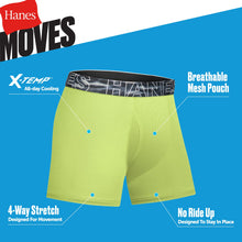 Load image into Gallery viewer, Hanes Boys' Performance Tween Boxer Brief Pack, X-Temp Mesh Underwear, Assorted, 6-Pack
