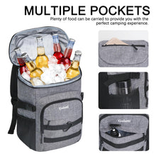 Load image into Gallery viewer, Upgraded Cooler Backpack 24 Cans – Lightweight Insulated Backpack Cooler, Leak-Proof &amp; 18-Hour Ice Retention for Beach, Camping, Hiking (Men, Women, Family)
