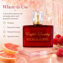 Load image into Gallery viewer, Proper Poppy 3.4 fl. oz. Eau de Parfum for Her, by English Laundry
