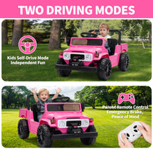 Load image into Gallery viewer, GarveeTech Licensed Toyota Ride on Truck, 12V Kids' Electric Car with Parent Remote Control Ride on Car with Truck Bed Storage, Safety Belt, Soft Braking, Suspension,
