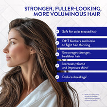 Load image into Gallery viewer, Routine Wellness Anti-Thinning Shampoo and Conditioner Set for Thinning Hair - Biotin DHT Blocker Women &amp; Men - Color Safe Shampoo for Hair Loss &amp; Healthier Hair - Coconut &amp; Vanilla Set

