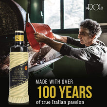 Load image into Gallery viewer, ROI Italian Extra Virgin Olive Oil - Made From Ligurian Taggiasca Oilves - High Polyphenol - DOP Certified - Fresh Cold Pressed in Italy - Low Acid - NO PESTICIDES NO GMO - 16.9 fl oz 500ml
