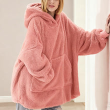 Load image into Gallery viewer, Wearable Blanket Hoodie for Adult, Oversized Blanket Hoodie with Pocket

