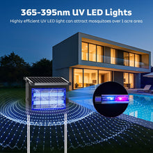 Load image into Gallery viewer, OnBeam Solar Bug Zapper Outdoor, Mosquito Zapper Waterproof Electric Fly Zapper Rechargeable Mosquito Killer Lamp with 10W Solar Panel, 4500V Cordless Fly Trap for Backyard, Patio, Garden, RV, Camping
