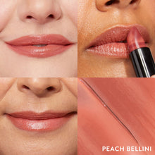 Load image into Gallery viewer, LAURA GELLER NEW YORK Italian Marble Sheer Lipstick - Peach Bellini - Hydrating &amp; Lightweight - Vitamin E &amp; Caster Seed Oil - Cream Finish
