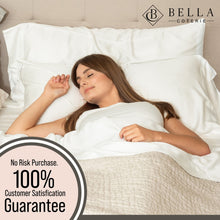 Load image into Gallery viewer, Bella Coterie Luxury Bamboo Viscose Queen Size Sheet Set | 100% Organically Grown | Ultra Soft | Cooling for Hot Sleepers | 18" Deep Pocket [White]

