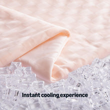 Load image into Gallery viewer, Amazon Basics Cooling Comforter, Soft Lightweight Waffle Weave Blanket for Hot Sleepers, Summer &amp; All Season Bedding to Keep Cool for Night Sweats, 106"x90", King, Pink
