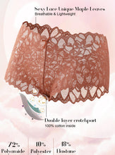 Load image into Gallery viewer, READY TO LOVE Sexy Women's Underwear Lace Shorts V Waist Breathable Cheeky Panties Comfiest Airport Outfits Club Y2k Maid Travel Going Out
