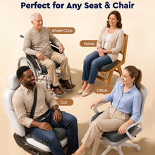 Load image into Gallery viewer, TushGuard Seat Cushion - Memory Foam Sitting Pillow for Office Chair, Car Seat, Airplane, Bleacher - Sciatica &amp; Hip &amp; Coccyx Pain Relief Desk Chair Cushion for Long Sitting Office Workers, Car Drivers
