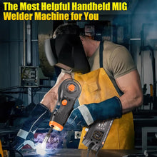 Load image into Gallery viewer, Protmex Handheld MIG Welder Machine - 110V Flux Core Portable Welder, 120A Gasless MIG Welding Machine, Inverter Wire Feed Welding Equipment, for Solder Bar Sizes from 0.030" to 0.035" (0.81.0mm)

