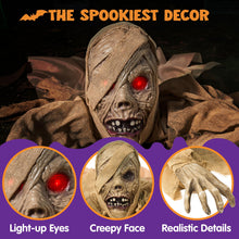 Load image into Gallery viewer, JOYIN Halloween Zombie Groundbreaker Outdoor Decoration, Zombie Groundbreaker with Light-up Eye and Creepy Sound (IR Sensor Activated) for Halloween Outside, Lawn, Graveyard Decor, Haunted House Props
