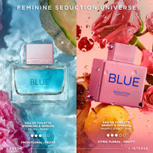 Load image into Gallery viewer, Antonio Banderas Banderas Perfumes - Blue Seduction Summer Essence - Eau de Toilette for Women - Long Lasting - Bright and Sensual Fragrance - Ideal for Day Wear - 3.4 Fl Oz
