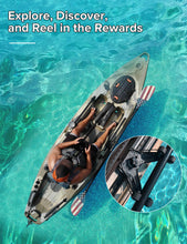 Load image into Gallery viewer, Atader Kayak Paddle Holder, Kayak Accessories for Fishing, Dual Head Kayak Track Mount Accessories, Offset Paddle Holder for Kayaking, Kayak Rail Accessories Black
