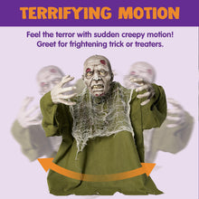 Load image into Gallery viewer, JOYIN Halloween Animated Zombie Groundbreaker Outdoor Decor with Light Up Eyes Creepy Animatronic Decorations with Movable Arms for Halloween Party Prop and Lawn Patio Yard Outside Decorations
