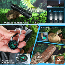 Load image into Gallery viewer, Survival Kits 38 in 1, Gifts for Men Dad Husband Him Fathers Day, Survival Gear and Equipment, Camping Accessories/Cool Gadget/Fishing Hunting Camping Essentials for Teen Men Women Adventure Lovers
