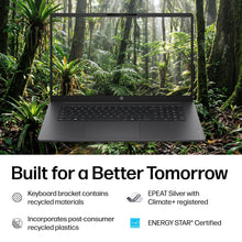 Load image into Gallery viewer, HP OmniBook 3 17.3 inch Laptop PC, FHD Display, AMD Ryzen 3 30, 8 GB RAM, 512 GB SSD, AMD Radeon 610M Graphics, Windows 11 Home, Mica Silver, 17-dp0199nr
