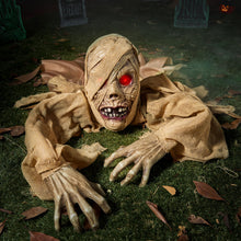 Load image into Gallery viewer, JOYIN Halloween Zombie Groundbreaker Outdoor Decoration, Zombie Groundbreaker with Light-up Eye and Creepy Sound (IR Sensor Activated) for Halloween Outside, Lawn, Graveyard Decor, Haunted House Props

