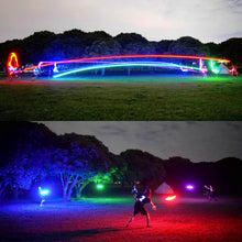 Load image into Gallery viewer, TOSY Flying Disc - 16 Million Color RGB or 36 or 360 LEDs, Extremely Bright, Smart Modes, Auto Light Up, Rechargeable, Perfect Birthday &amp; Camping Gift for Men/Boys/Teens/Kids, 175g frisbees
