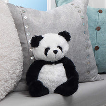 Load image into Gallery viewer, Lambs &amp; Ivy Wild Life Black/White Plush Panda Bear Stuffed Animal Toy - Lucky
