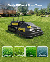 Load image into Gallery viewer, YARBO Robot Lawn Mower Pro with Modular Design for Large Yard up to 6 Acres, Perimeter Wire Free APP Control Robotic Lawnmower with 0.8"-4.0" Cutting Height, AI Vision &amp; RTK for Navigation
