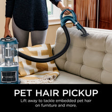 Load image into Gallery viewer, Shark Upright Vacuum, Navigator Lift-Away with Self-Cleaning Brushroll, HEPA Filter, Swivel Steering, Upholstery Tool &amp; Pet Crevice Tool, Perfect for Pets &amp; Multi-Surface, Teal, ZU503AMZ
