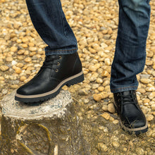 Load image into Gallery viewer, WINBIRD Black Chukka Boots Men's Lightweight Square Toe Lace Up Desert Ankle Boots Causal Dress Boots for Men Western Cowboy Boots with Memry Foam Y6088-BK-9
