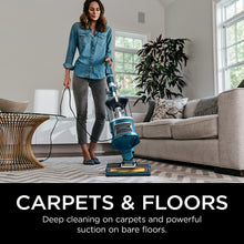 Load image into Gallery viewer, Shark Upright Vacuum, Navigator Lift-Away with Self-Cleaning Brushroll, HEPA Filter, Swivel Steering, Upholstery Tool &amp; Pet Crevice Tool, Perfect for Pets &amp; Multi-Surface, Teal, ZU503AMZ
