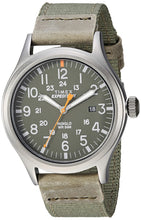 Load image into Gallery viewer, Timex Men's Expedition Scout 40mm Watch, Gray Case, Green Fabric Strap
