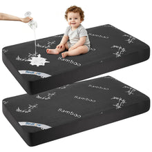 Load image into Gallery viewer, Waterproof Crib Mattress Protector 2 Pack Soft for Standard Toddler Bed
