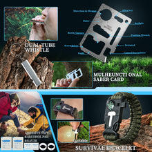 Load image into Gallery viewer, Survival Kits 38 in 1, Gifts for Men Dad Husband Him Fathers Day, Survival Gear and Equipment, Camping Accessories/Cool Gadget/Fishing Hunting Camping Essentials for Teen Men Women Adventure Lovers
