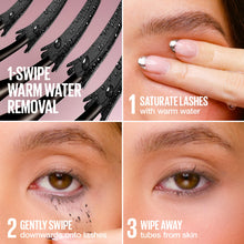 Load image into Gallery viewer, Maybelline Lash Sensational Sky Tubes Tubing Mascara, Extension-Like Lengthening Mascara, 24HR Eye Makeup with Shea Butter &amp; Castor Oil, Very Black, 1 Count
