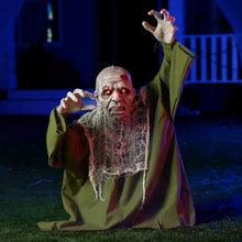 Load image into Gallery viewer, JOYIN Halloween Animated Zombie Groundbreaker Outdoor Decor with Light Up Eyes Creepy Animatronic Decorations with Movable Arms for Halloween Party Prop and Lawn Patio Yard Outside Decorations
