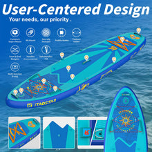 Load image into Gallery viewer, iTAOSTAR J06A 35&quot; Extra Wide Paddle Board for Better Balance, Inflatable Stand Up Paddle Board with Premium SUP Accessories, Inflatable Paddle Boards for Adults/Youth of All Skill Levels
