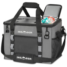 Load image into Gallery viewer, INSMEER Soft Cooler Bag with Hard Shell &amp; 2 Cup Holders, Portable 40L/70 Cans Collapsible Cooler Bags Insulated with Leakproof for Travel, ice chests and Cooler Lunch Box for Beach Camping Picnic
