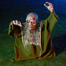 Load image into Gallery viewer, JOYIN Halloween Animated Zombie Groundbreaker Outdoor Decor with Light Up Eyes Creepy Animatronic Decorations with Movable Arms for Halloween Party Prop and Lawn Patio Yard Outside Decorations
