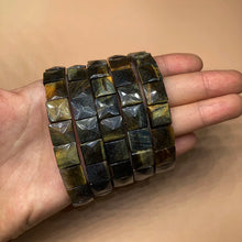 Load image into Gallery viewer, BOEYCJR Colorful Tiger Eyes Natural Stone Beads Bangles &amp; Bracelets Handmade Jewelry Energy Bracelet for Women or Men
