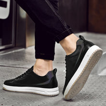 Load image into Gallery viewer, New Men Sneakers Elevator Shoes Comfortable Leather Heightening Shoes For Men Insole 6cm 8cm Heels Casual Lift Height Shoes Man
