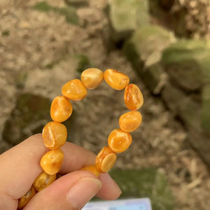100% natural baltic amber bracelet Jewelry Genuine Charm Bracelets Cute/Romantic Women