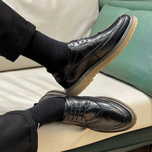 Load image into Gallery viewer, New Brogues 2023 Men Non-slip Flats Shoe Casual Shoes Ankle Boots Fashion Loafers Lace Up Shoes Men Boots Men Sneakers Versatile
